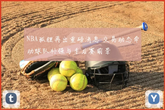 NBA狐狸再出重磅消息 交易动态牵动球队补强与季后赛前景